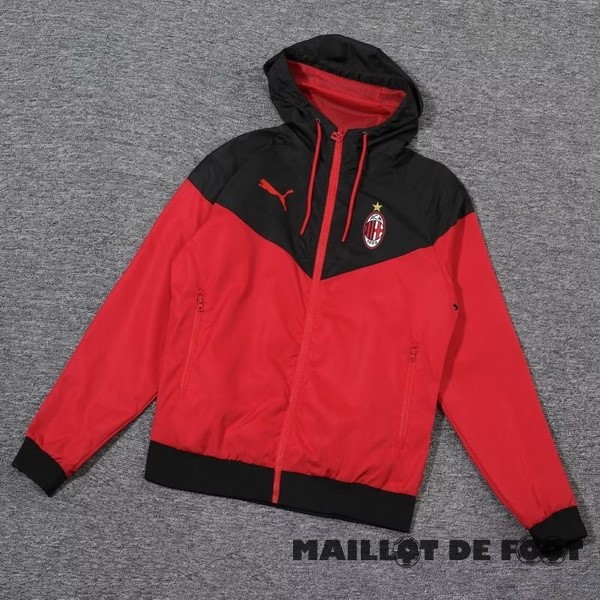 Foot Maillot Pas Cher Coupe Vent AC Milan 2023 2024 Rouge Noir