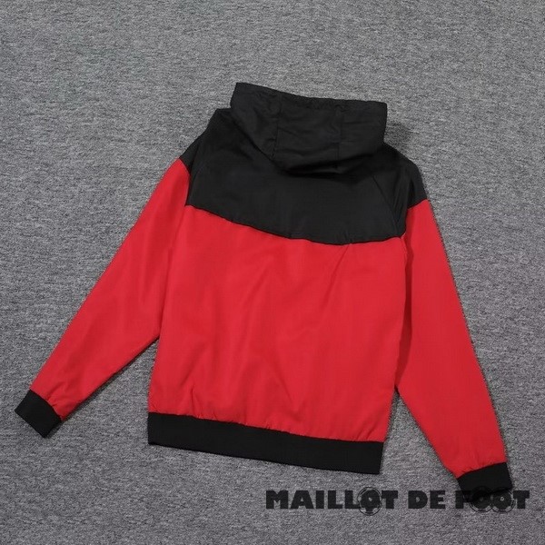 Foot Maillot Pas Cher Coupe Vent AC Milan 2023 2024 Rouge Noir