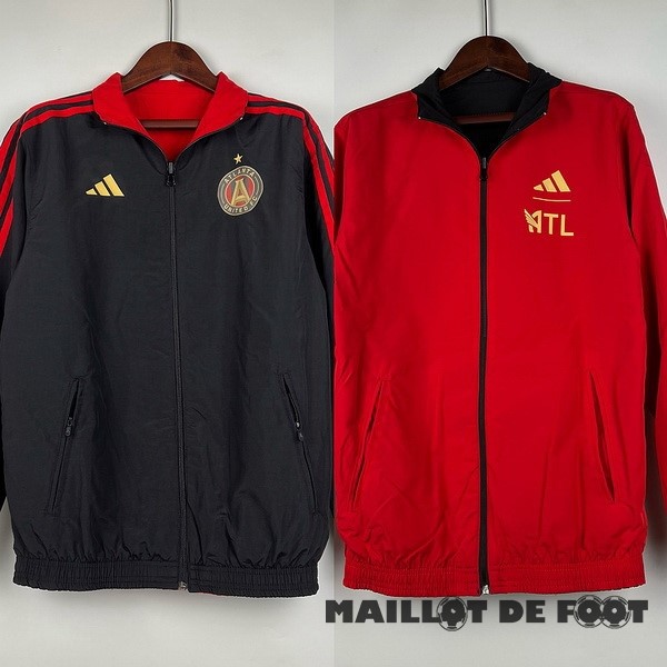 Foot Maillot Pas Cher Coupe Vent Atlanta United 2023 2024 Rouge Noir