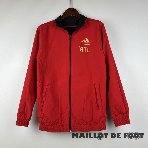 Foot Maillot Pas Cher Coupe Vent Atlanta United 2023 2024 Rouge Noir
