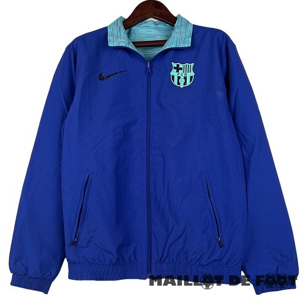 Foot Maillot Pas Cher Coupe Vent Barcelona 2023 2024 Bleu Vert