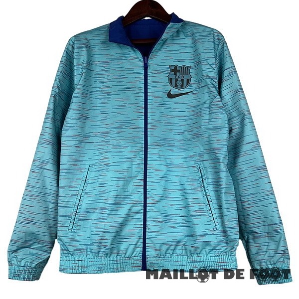 Foot Maillot Pas Cher Coupe Vent Barcelona 2023 2024 Bleu Vert