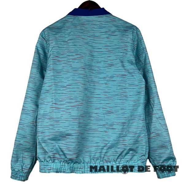 Foot Maillot Pas Cher Coupe Vent Barcelona 2023 2024 Bleu Vert