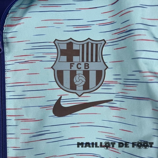 Foot Maillot Pas Cher Coupe Vent Barcelona 2023 2024 Bleu Vert