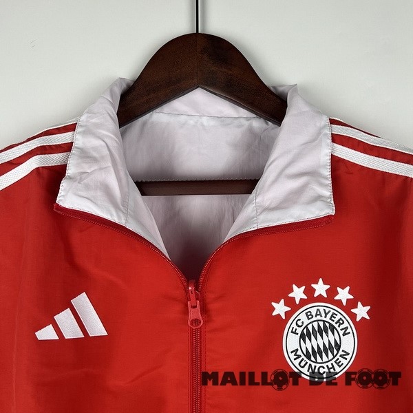 Foot Maillot Pas Cher Coupe Vent Bayern Múnich 2023 2024 Rouge I Blanc