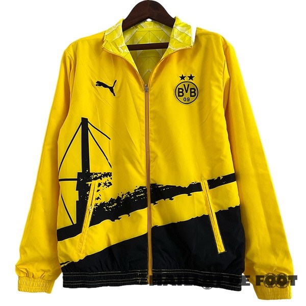Foot Maillot Pas Cher Coupe Vent Borussia Dortmund 2023 2024 Jaune