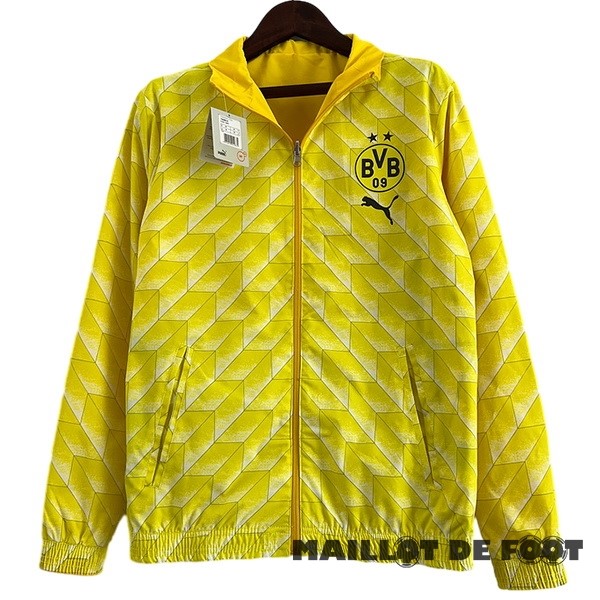 Foot Maillot Pas Cher Coupe Vent Borussia Dortmund 2023 2024 Jaune