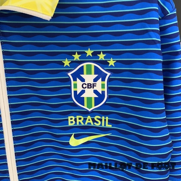 Foot Maillot Pas Cher Coupe Vent Brésil 2023 Jaune I Bleu