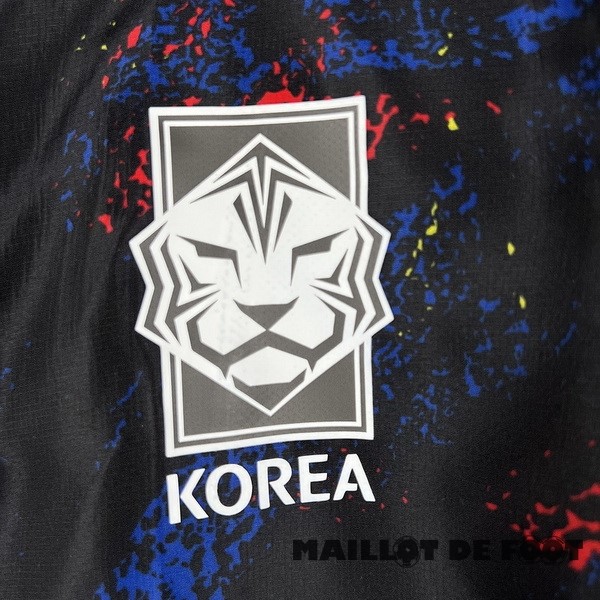 Foot Maillot Pas Cher Coupe Vent Corée 2023 Noir Rouge