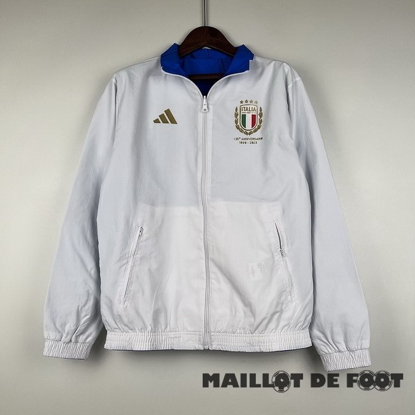 Foot Maillot Pas Cher Coupe Vent Italie 2023 Bleu I Blanc