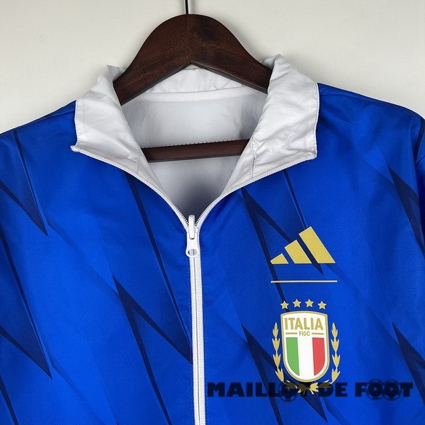 Foot Maillot Pas Cher Coupe Vent Italie 2023 Bleu I Blanc