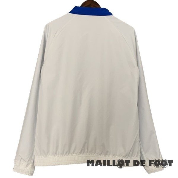 Foot Maillot Pas Cher Coupe Vent Italie 2024 Bleu Blanc