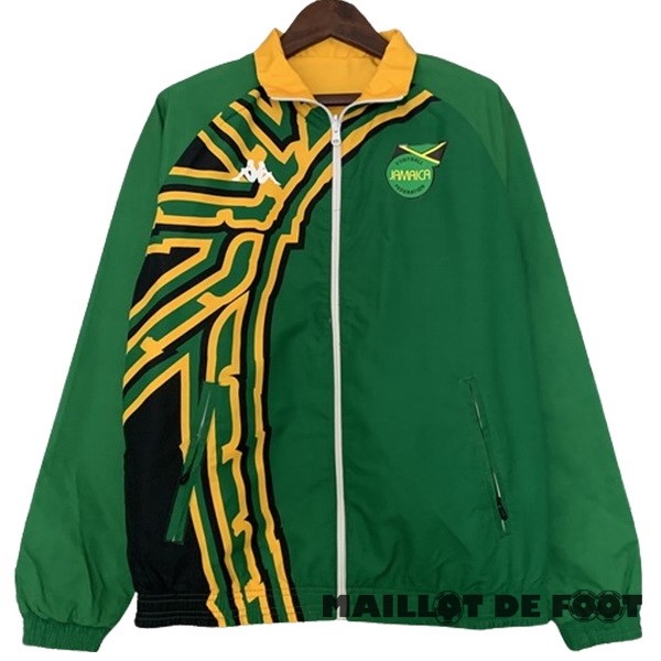 Foot Maillot Pas Cher Coupe Vent Jamaïque 2024 Vert Jaune