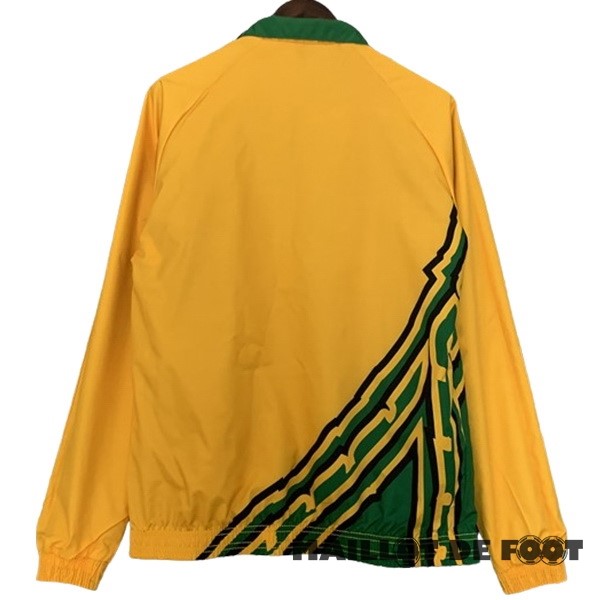 Foot Maillot Pas Cher Coupe Vent Jamaïque 2024 Vert Jaune