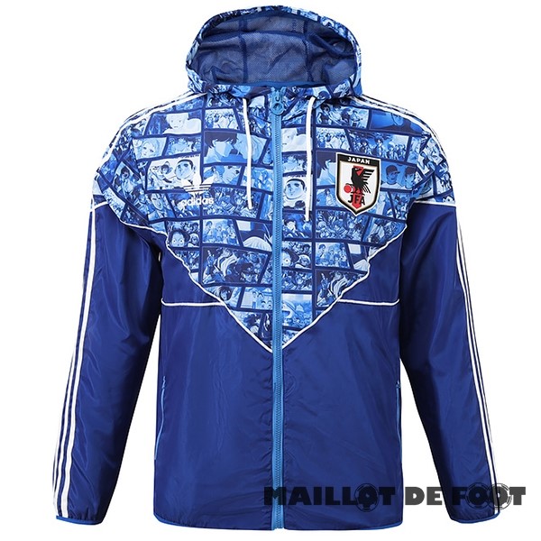 Foot Maillot Pas Cher Coupe Vent Japon 2023 Bleu Blanc