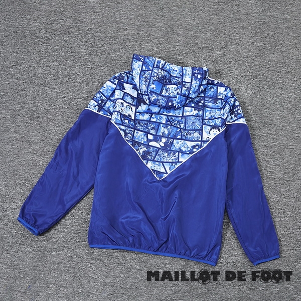 Foot Maillot Pas Cher Coupe Vent Japon 2023 Bleu Blanc