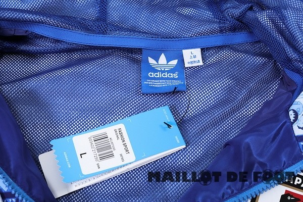 Foot Maillot Pas Cher Coupe Vent Japon 2023 Bleu Blanc