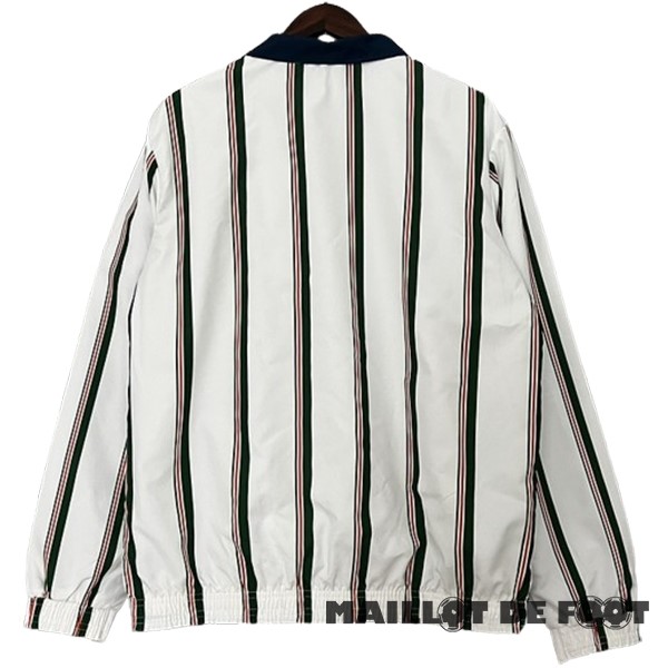 Foot Maillot Pas Cher Coupe Vent Juventus 2023 2024 Blanc Bleu