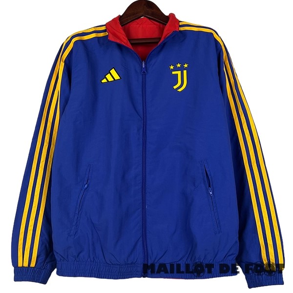 Foot Maillot Pas Cher Coupe Vent Juventus 2023 2024 Bleu