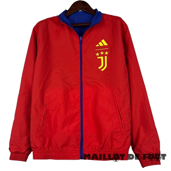Foot Maillot Pas Cher Coupe Vent Juventus 2023 2024 Bleu