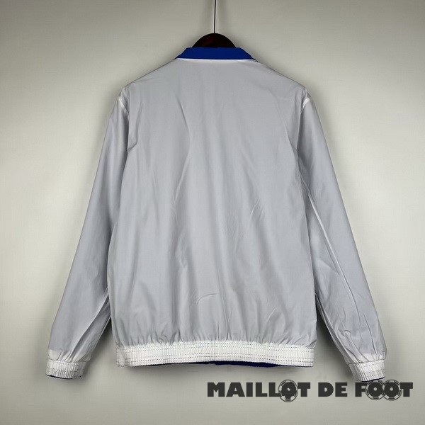 Foot Maillot Pas Cher Coupe Vent Lyon 2023 2024 Bleu Blanc
