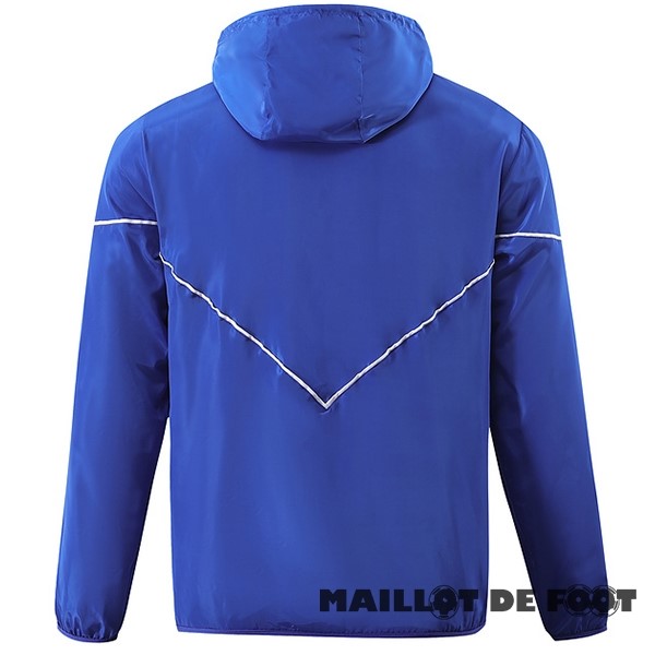 Foot Maillot Pas Cher Coupe Vent Lyon 2023 2024 Bleu Rouge