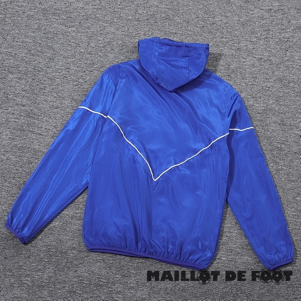 Foot Maillot Pas Cher Coupe Vent Lyon 2023 2024 Bleu Rouge