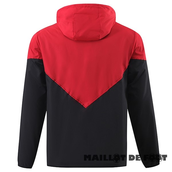 Foot Maillot Pas Cher Coupe Vent Manchester United 2023 2024 Rouge Noir Blanc