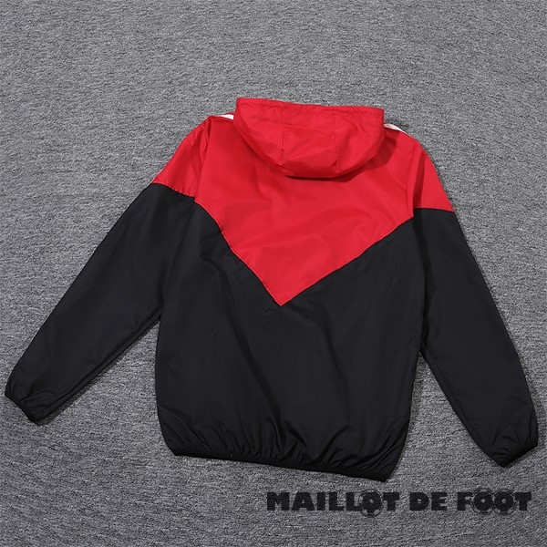 Foot Maillot Pas Cher Coupe Vent Manchester United 2023 2024 Rouge Noir Blanc