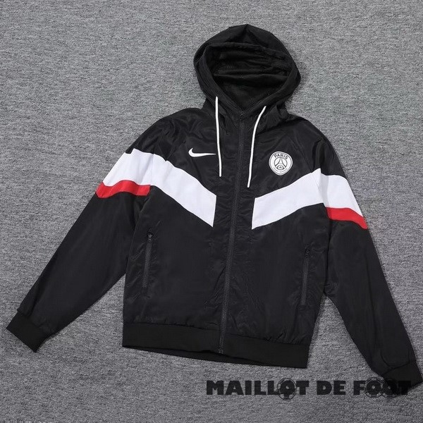 Foot Maillot Pas Cher Coupe Vent Paris Saint Germain 2023 2024 Noir Blanc Rouge