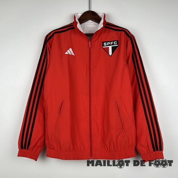 Foot Maillot Pas Cher Coupe Vent São Paulo 2023 2024 Rouge Blanc