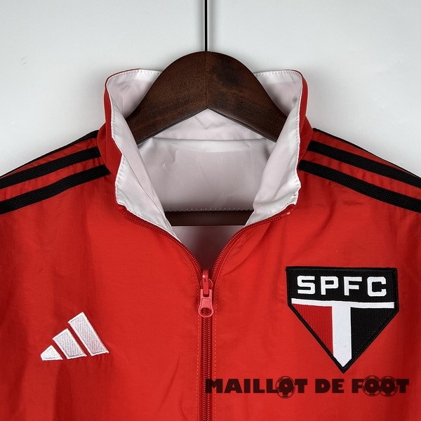 Foot Maillot Pas Cher Coupe Vent São Paulo 2023 2024 Rouge Blanc