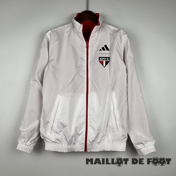 Foot Maillot Pas Cher Coupe Vent São Paulo 2023 2024 Rouge Blanc
