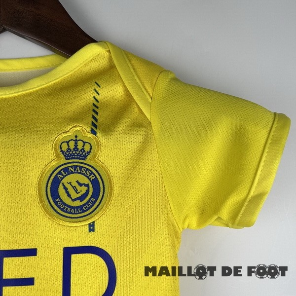 Foot Maillot Pas Cher Domicile Bodies Enfant Al Nassr 2023 2024 Jaune