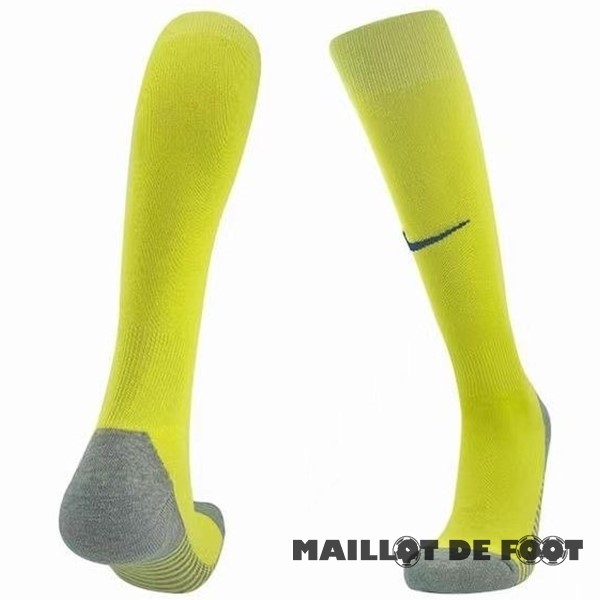 Foot Maillot Pas Cher Domicile Chaussette Enfant Al Nassr 2023 2024 Jaune