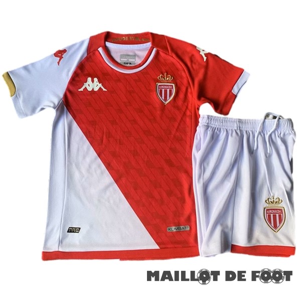 Foot Maillot Pas Cher Domicile Conjunto De Enfant AS Monaco 2023 2024 Blanc Rouge