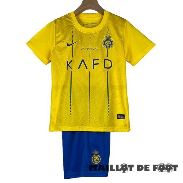 Foot Maillot Pas Cher Domicile Conjunto De Enfant Al Nassr 2023 2024 Jaune