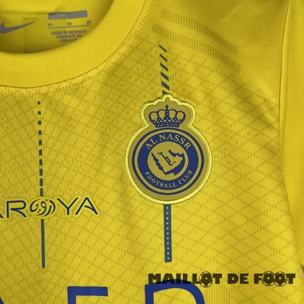 Foot Maillot Pas Cher Domicile Conjunto De Enfant Al Nassr 2023 2024 Jaune