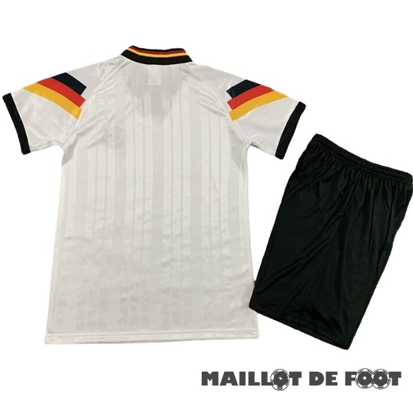 Foot Maillot Pas Cher Domicile Conjunto De Enfant Allemagne Retro 1992 Blanc