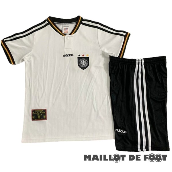 Foot Maillot Pas Cher Domicile Conjunto De Enfant Allemagne Retro 1996 Blanc