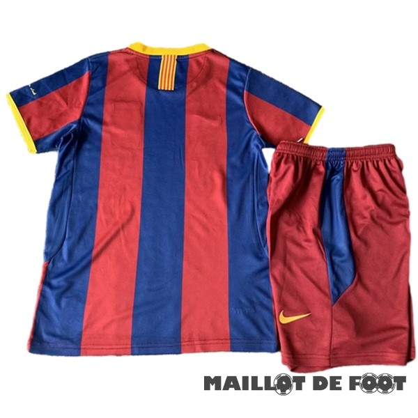 Foot Maillot Pas Cher Domicile Conjunto De Enfant Barcelona Retro 2010 2011 Rouge Bleu