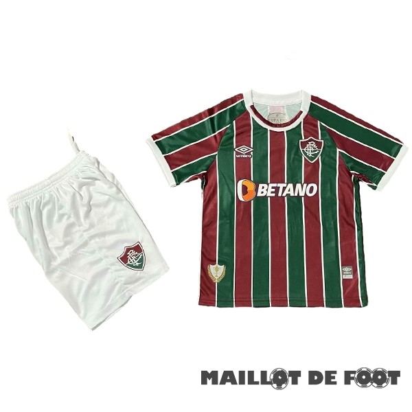 Foot Maillot Pas Cher Domicile Conjunto De Enfant Fluminense 2023 2024 Rouge Vert