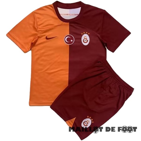 Foot Maillot Pas Cher Domicile Conjunto De Enfant Galatasaray 2023 2024 Orange