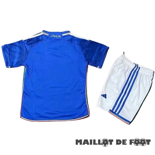 Foot Maillot Pas Cher Domicile Conjunto De Enfant Italie 2023 Bleu Blanc