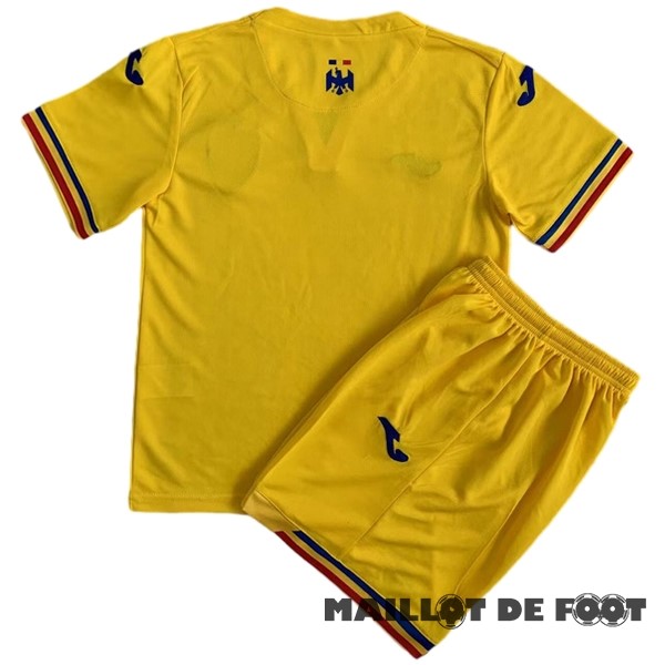 Foot Maillot Pas Cher Domicile Conjunto De Enfant Roumanie 2023 Jaune