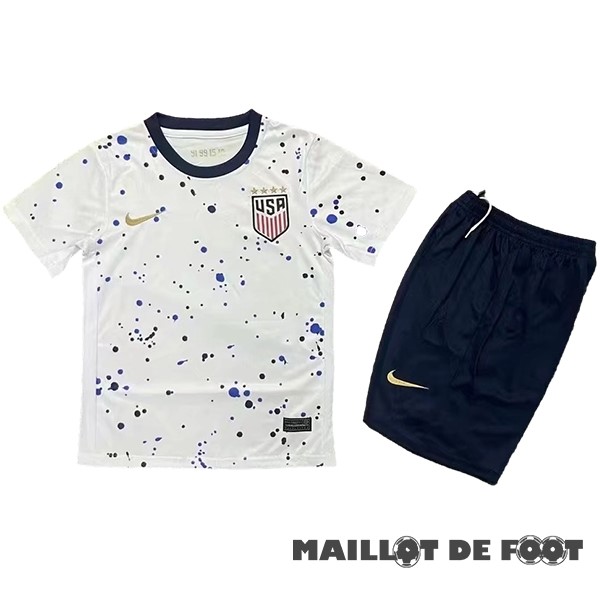 Foot Maillot Pas Cher Domicile Conjunto De Enfant États-Unis 2023 Blanc