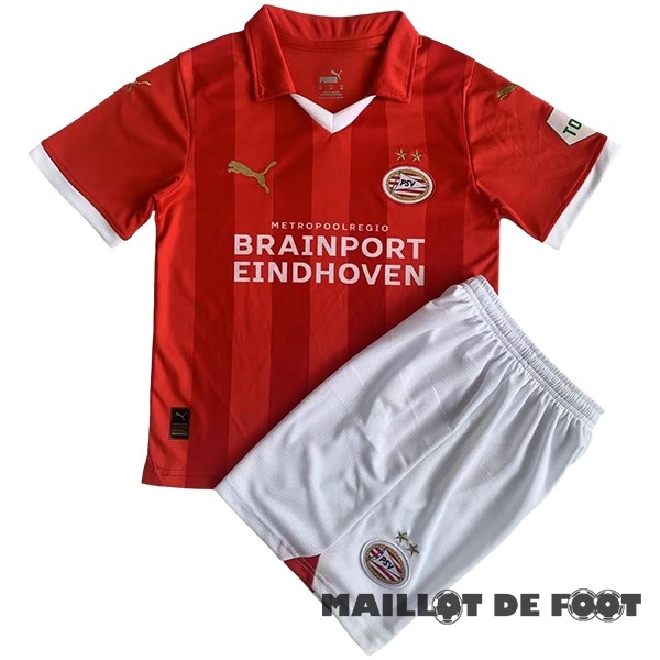 Foot Maillot Pas Cher Domicile Conjunto De Homme Eindhoven 2023 2024 Rouge