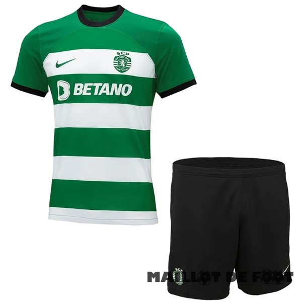Foot Maillot Pas Cher Domicile Conjunto De Homme Lisboa 2023 2024 Vert