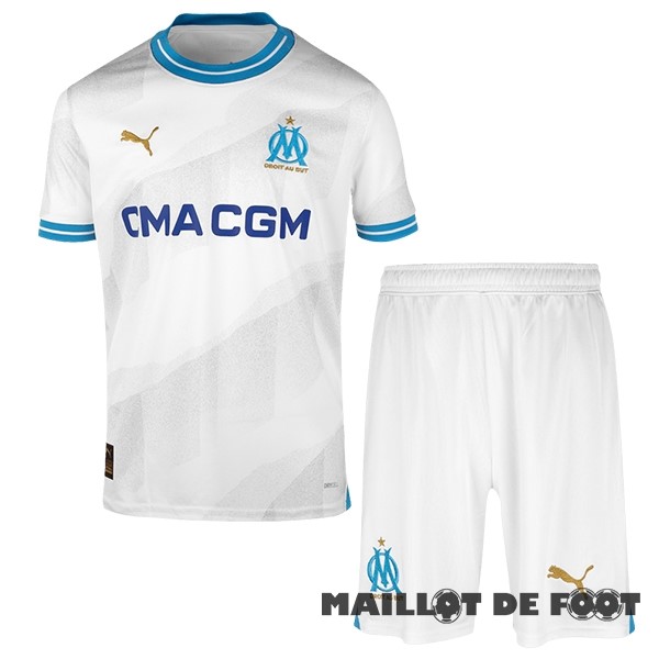 Foot Maillot Pas Cher Domicile Conjunto De Homme Marsella 2023 2024 Blanc