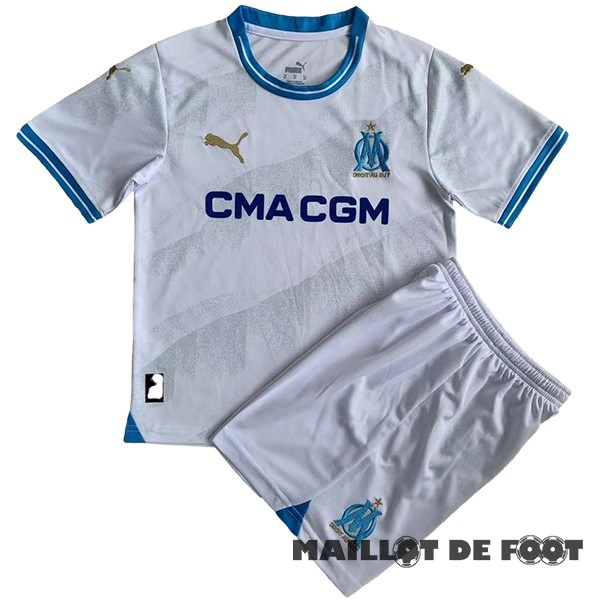 Foot Maillot Pas Cher Domicile Conjunto De Homme Marsella 2023 2024 Blanc
